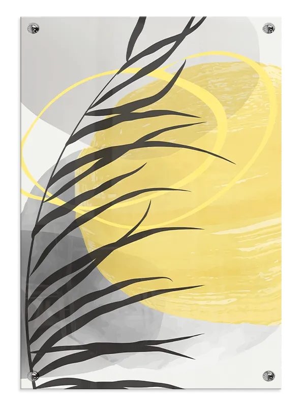 Sunlit Palm Silhouette Plakat