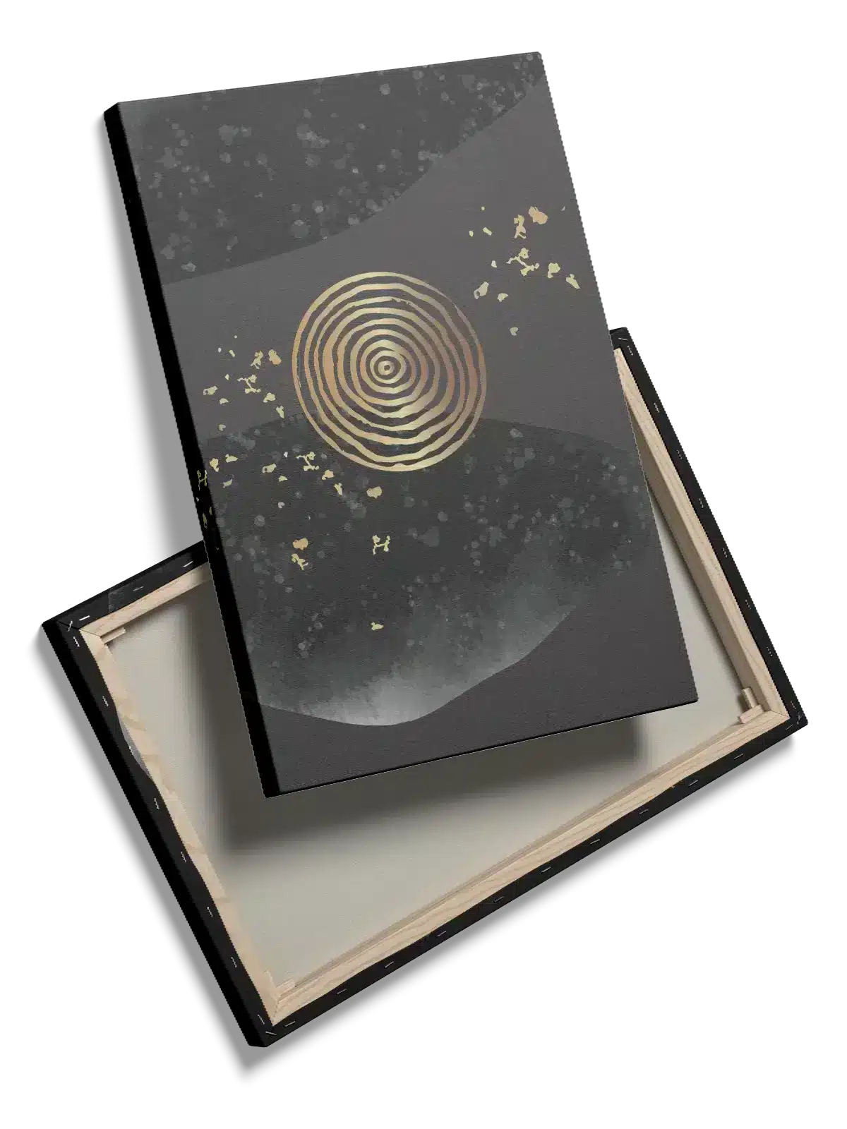 Golden Orbit Rings Plakat