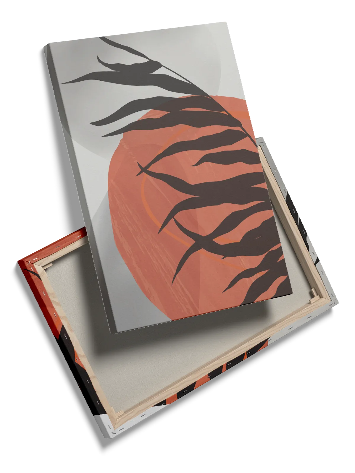 Silhouette Leaf Layers Plakat