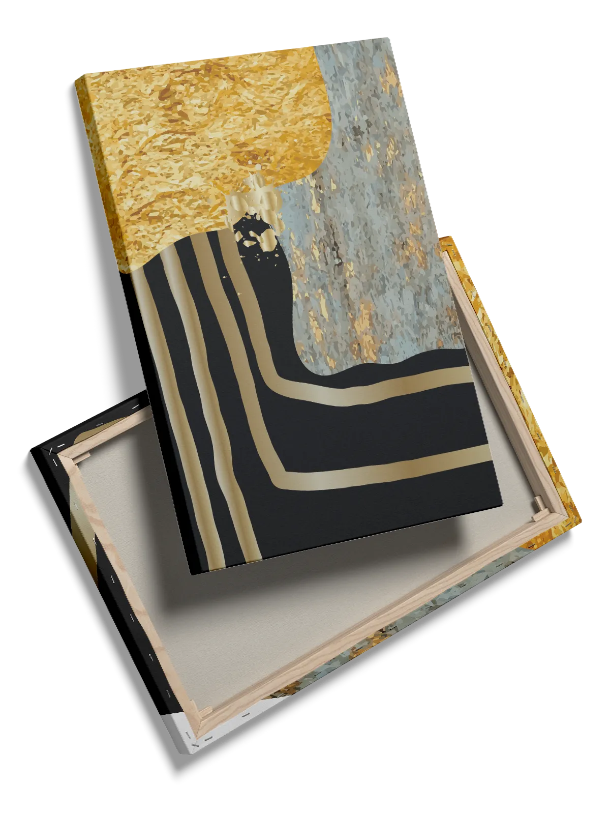 Golden Contour Layers Plakat