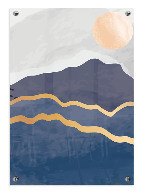 Golden Horizon Waves Plakat