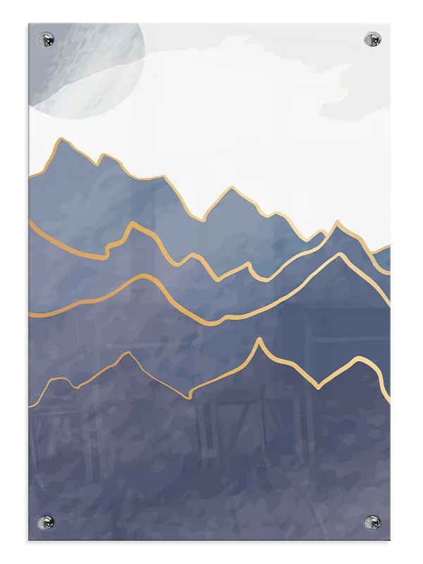 Blue Mountain Layers Plakat