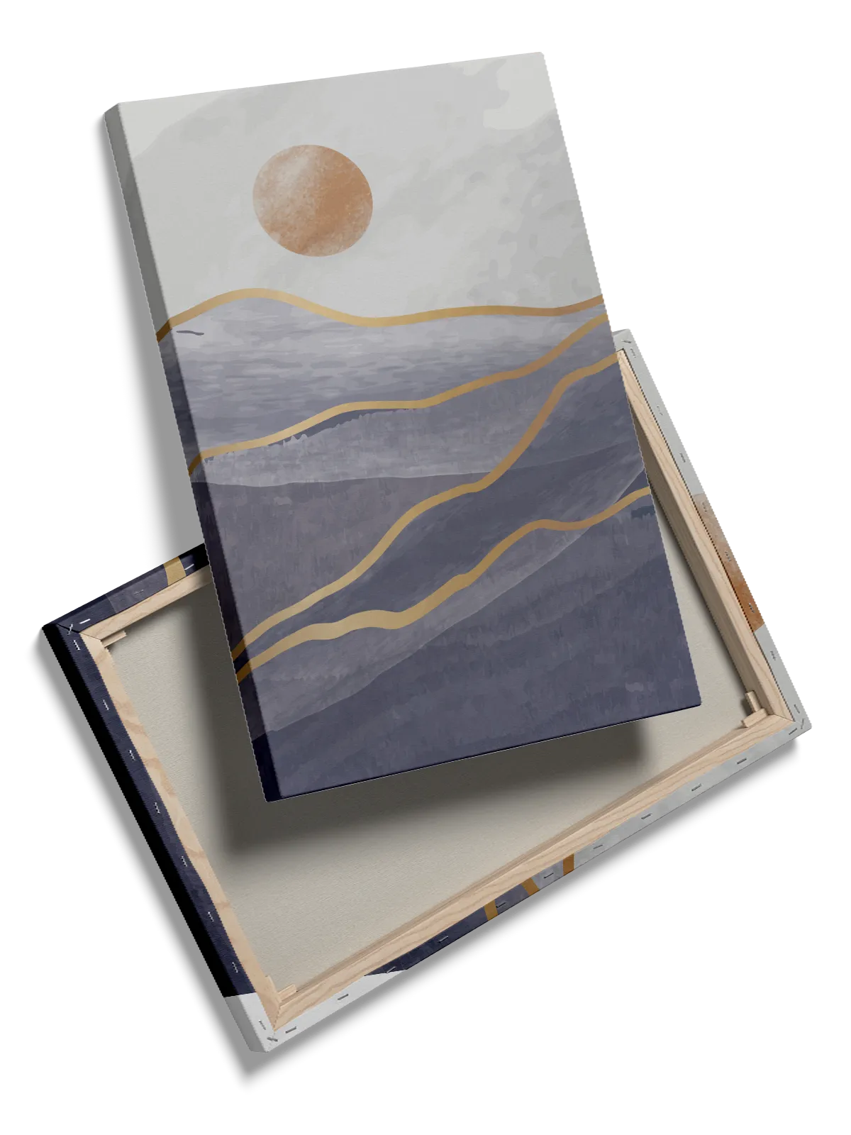 Golden Horizon Waves Plakat