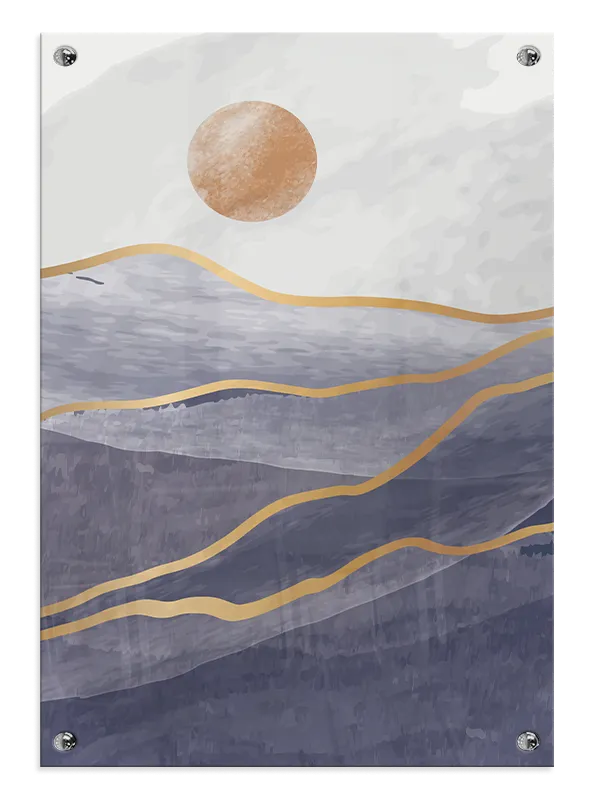Golden Horizon Waves Plakat