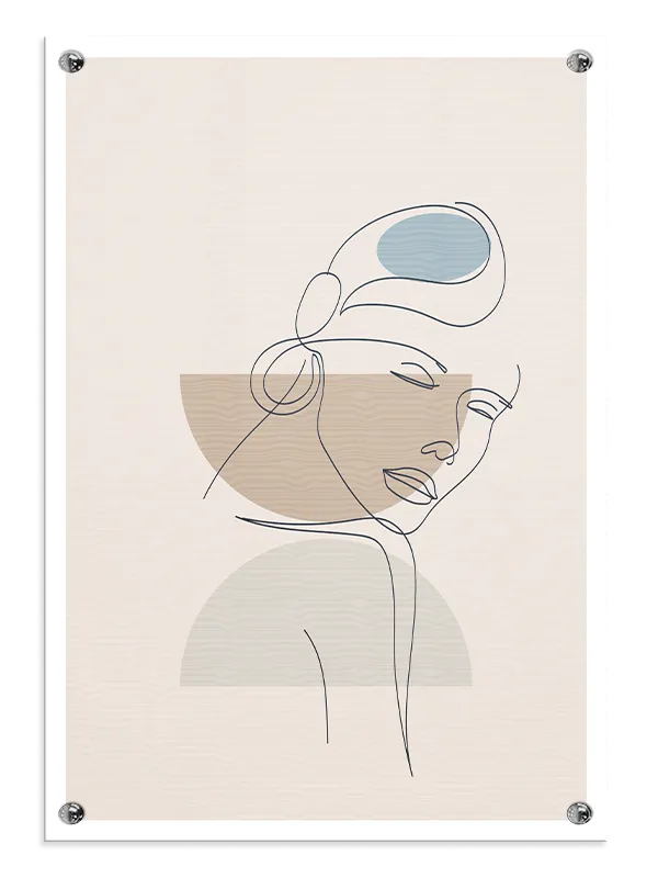 Serene Contour Silhouette Plakat
