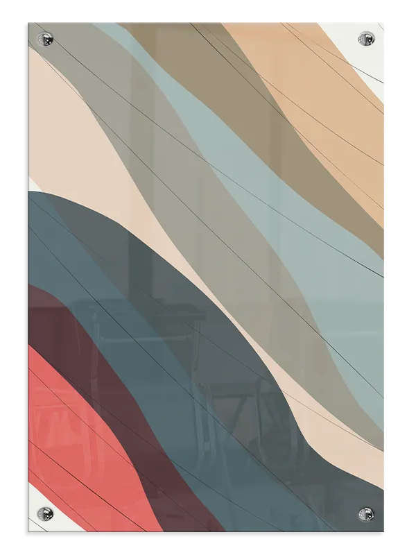Flowing Color Veins Plakat