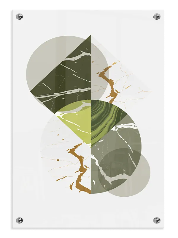 Marble Veins Geometry Plakat