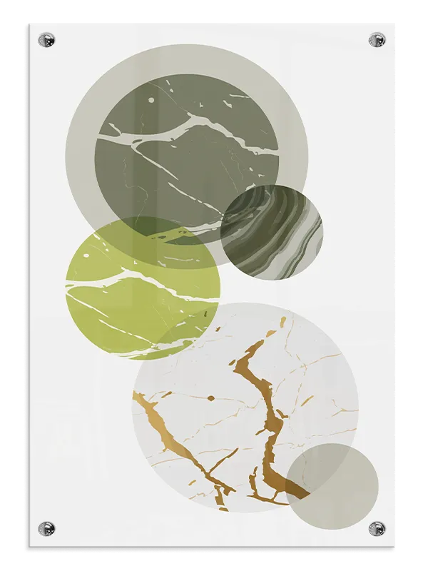 Marble Circles Composition Plakat