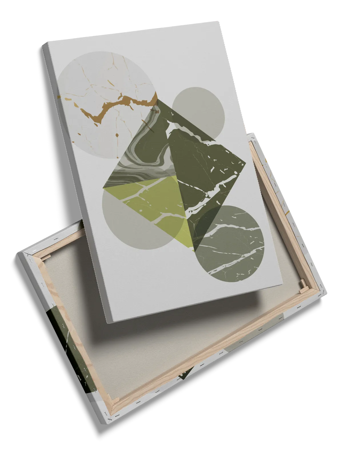 Marbled Geometry Layers Plakat