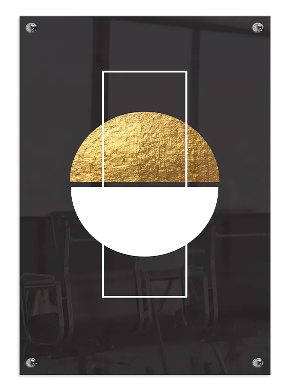 Golden Half Circle Plakat