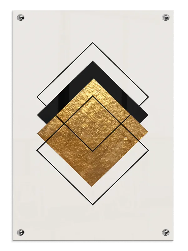 Golden Diamond Layers Plakat