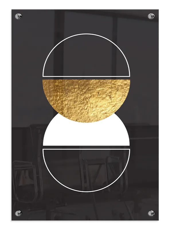 Golden Halves Balance Plakat