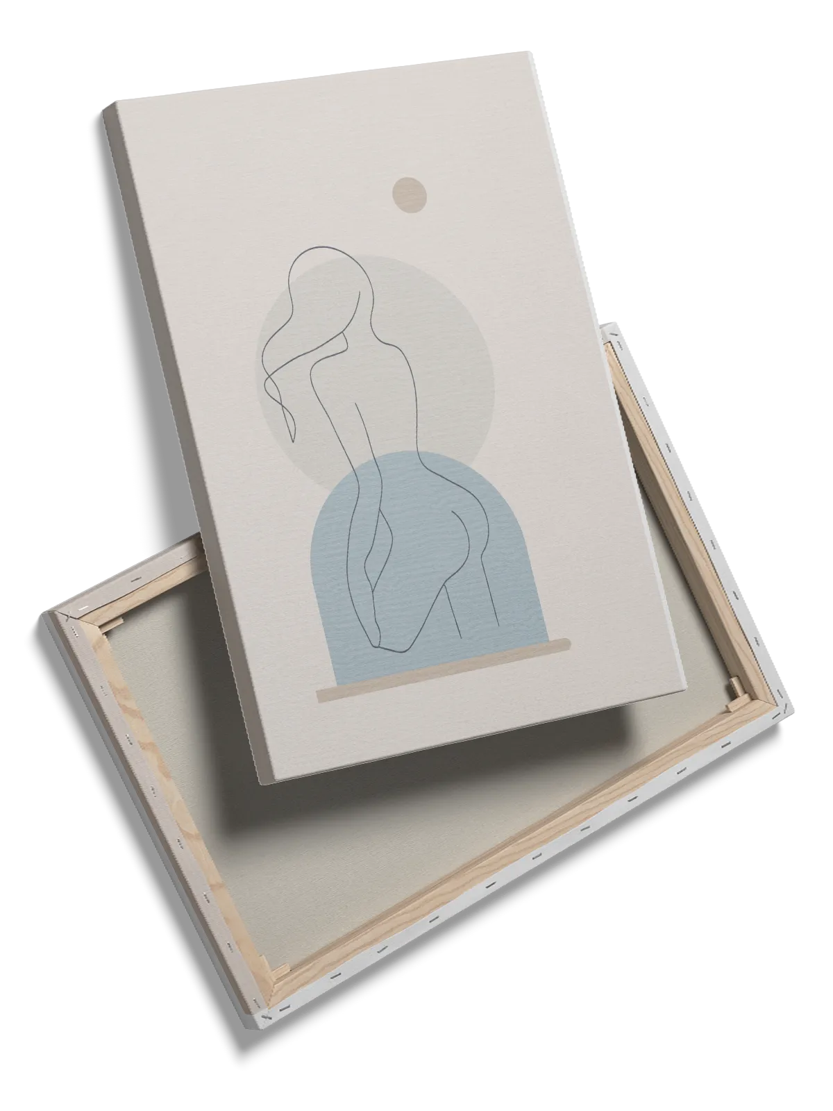 Curved Silhouette Form Plakat