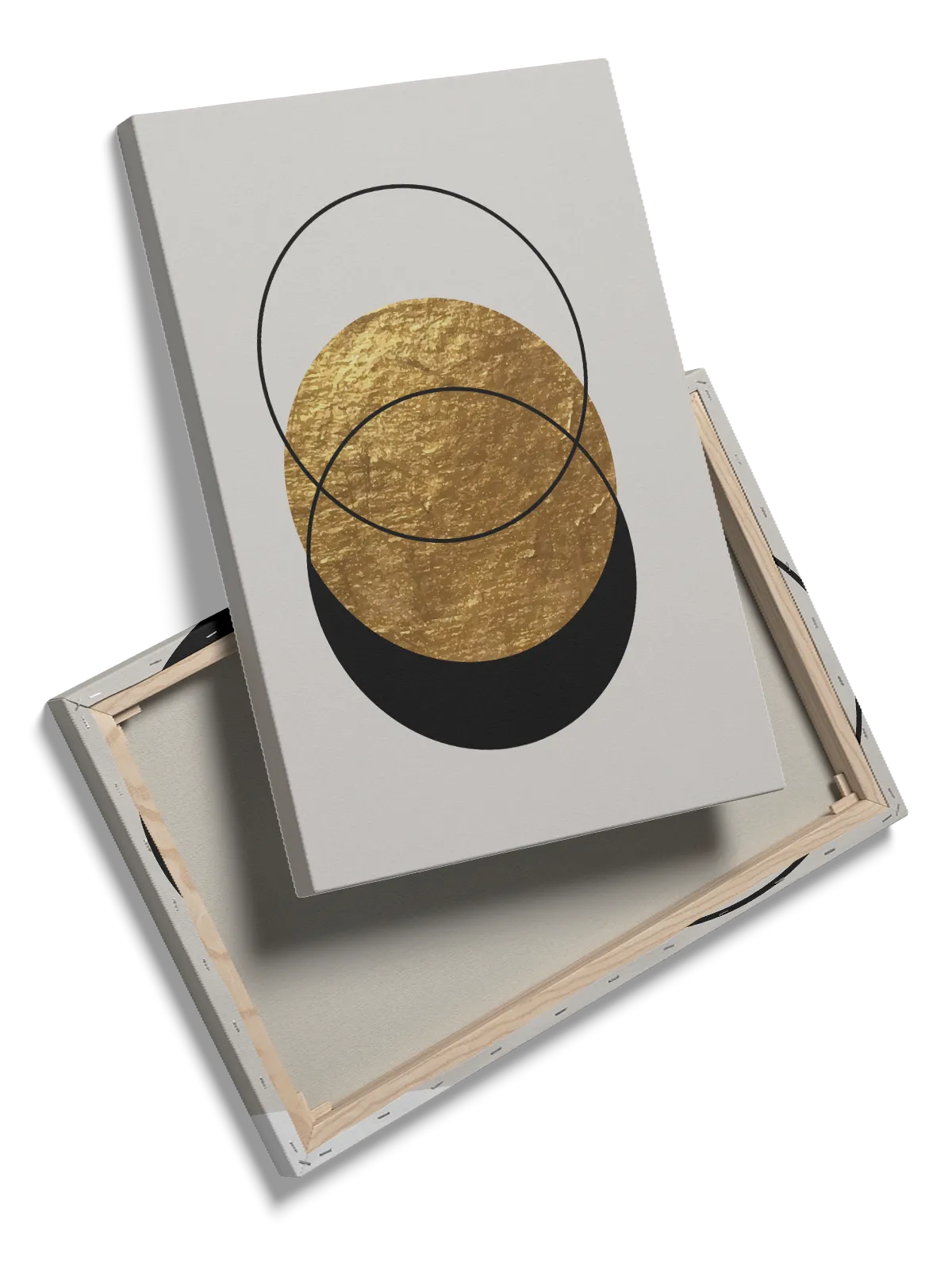 Golden Eclipse Circles Plakat
