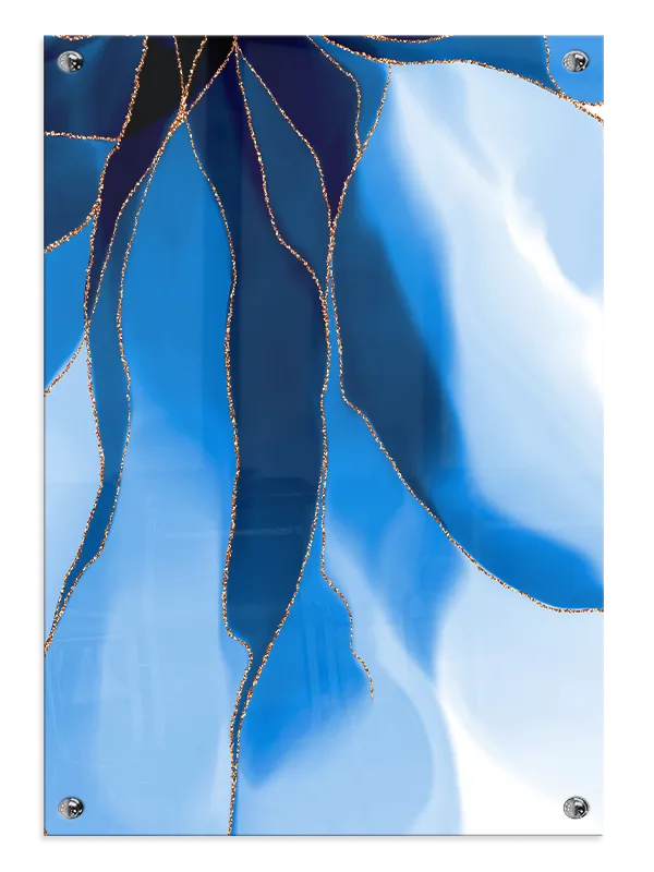 Azure Vein Contours Plakat