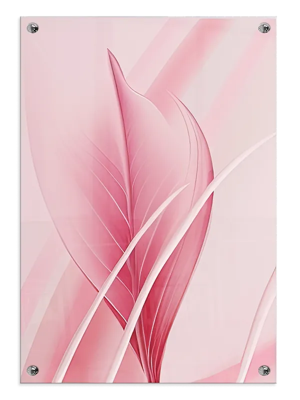 Blushing Leaf Contours Plakat