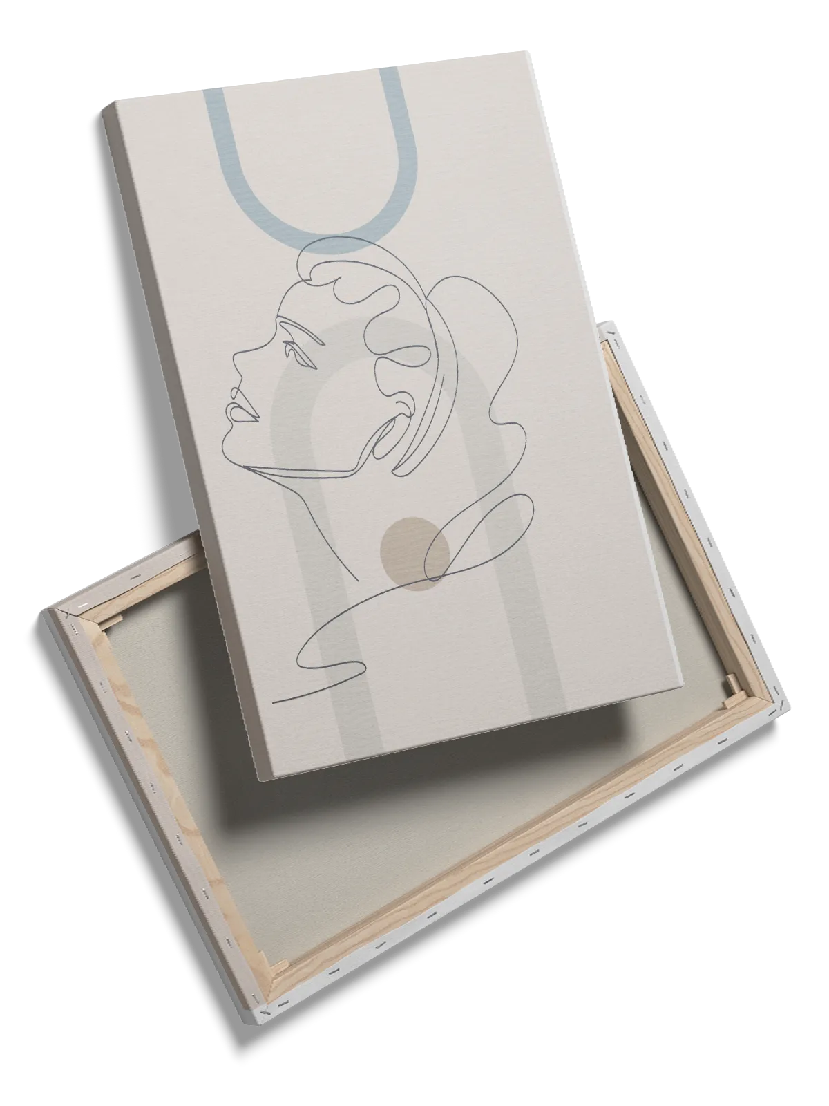 Contoured Profile Silhouette Plakat