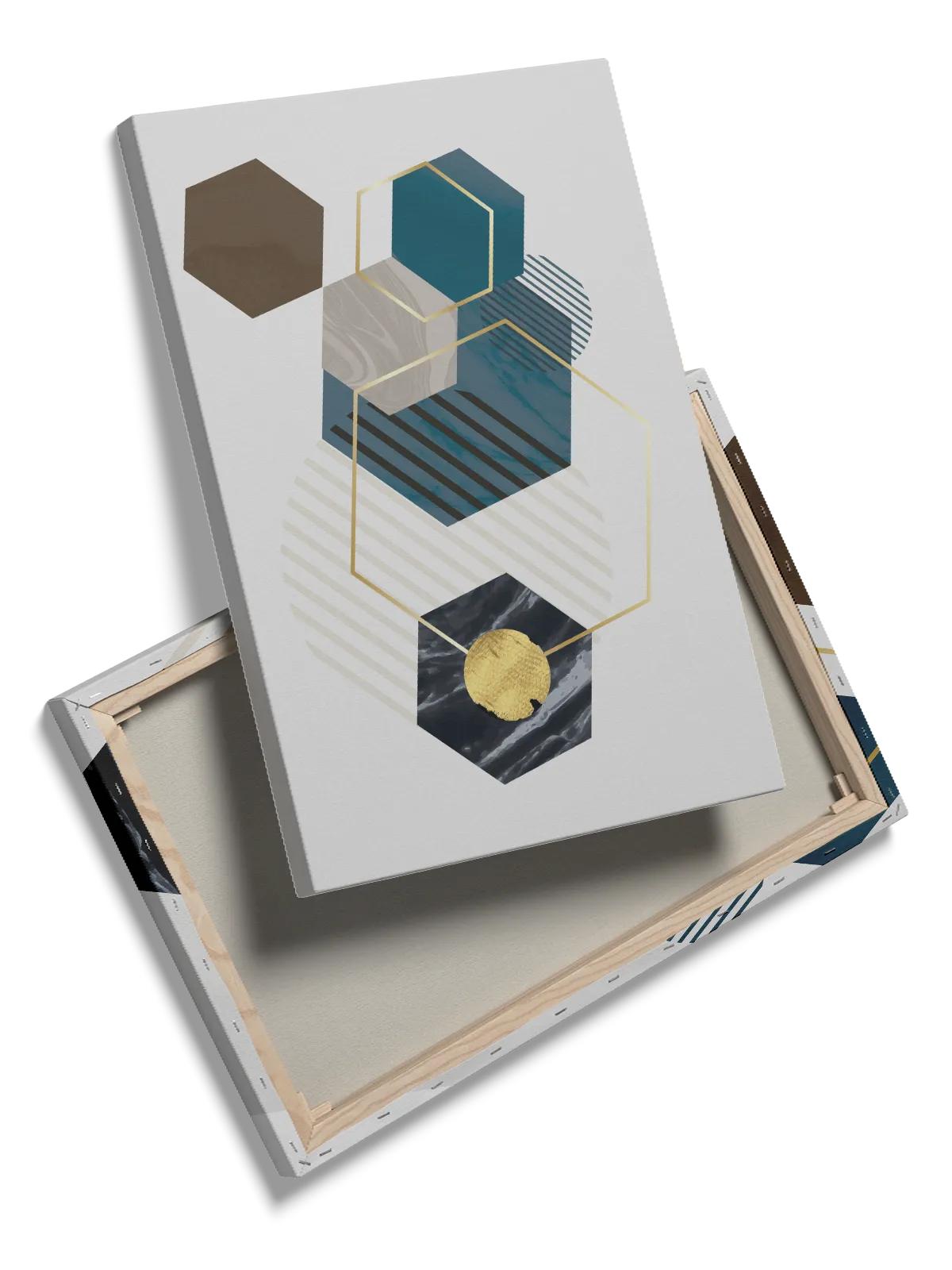 Hexagon Harmony Layers Plakat