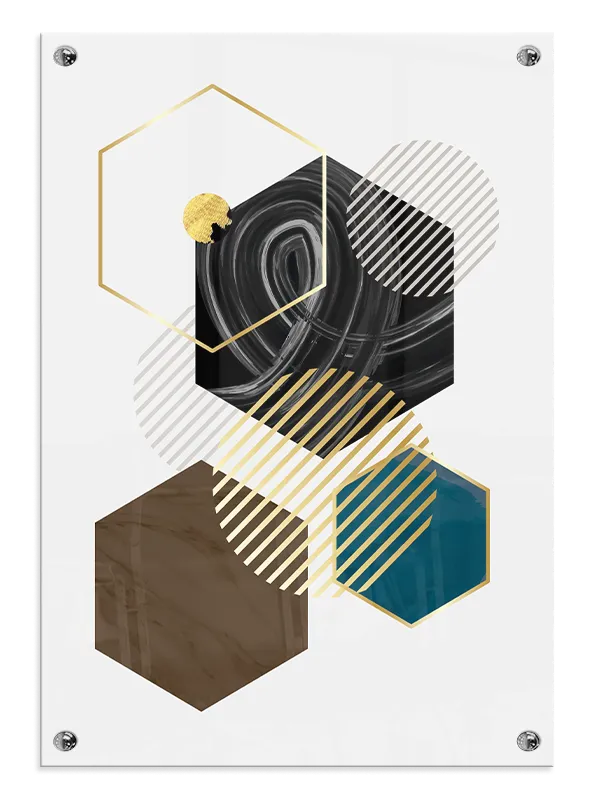 Hexagon Layers Plakat