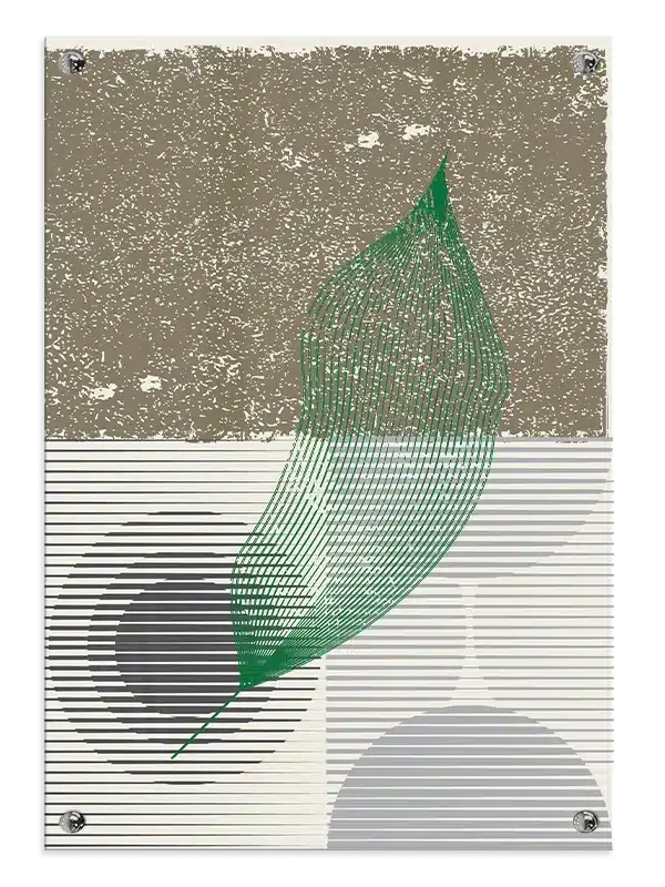 Veined Leaf Contour Plakat