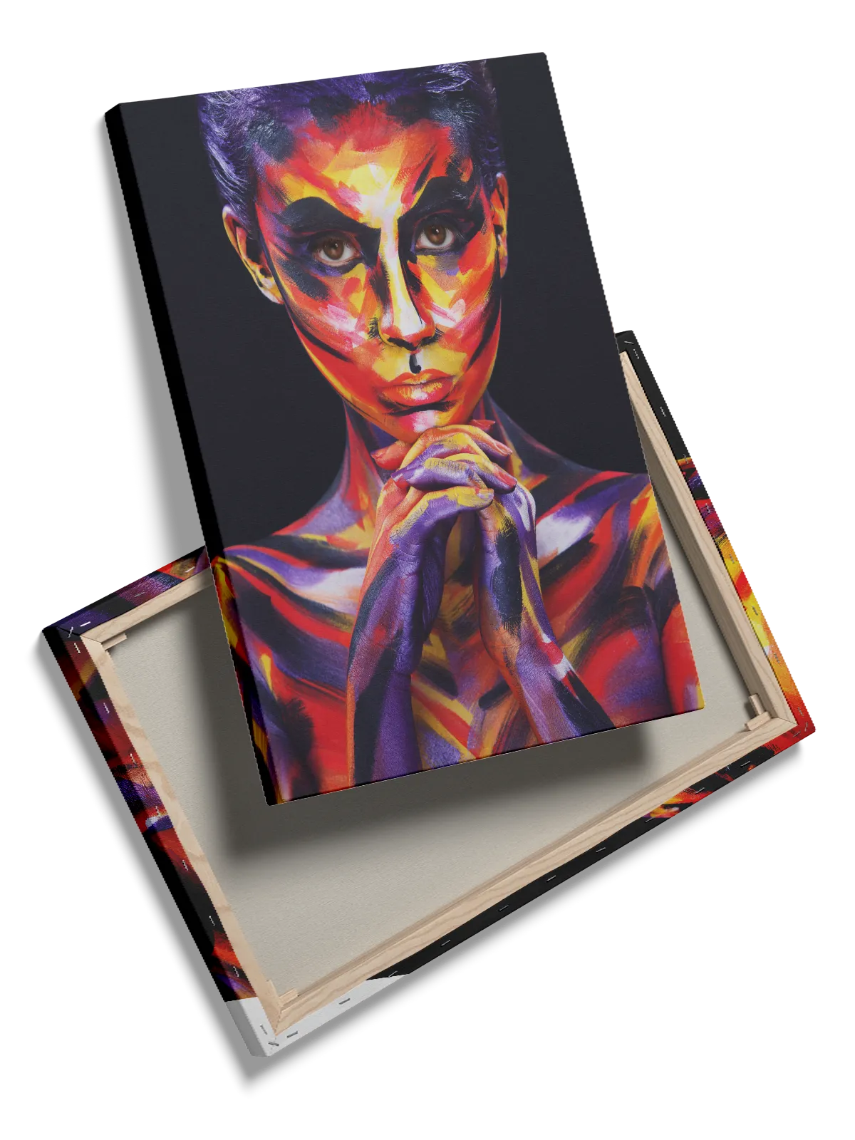 Vivid Painted Contours Plakat