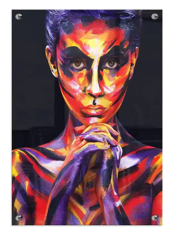 Vivid Painted Contours Plakat
