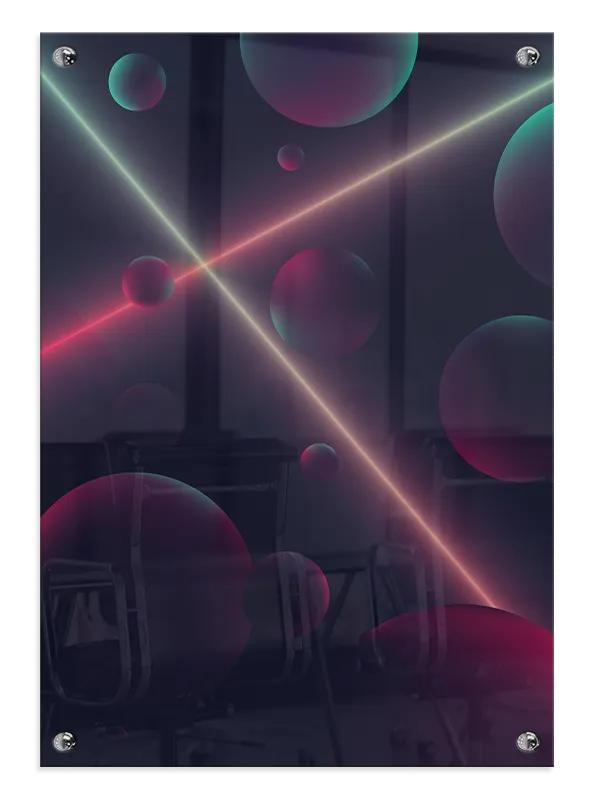 Neon Orbit Crossings Plakat