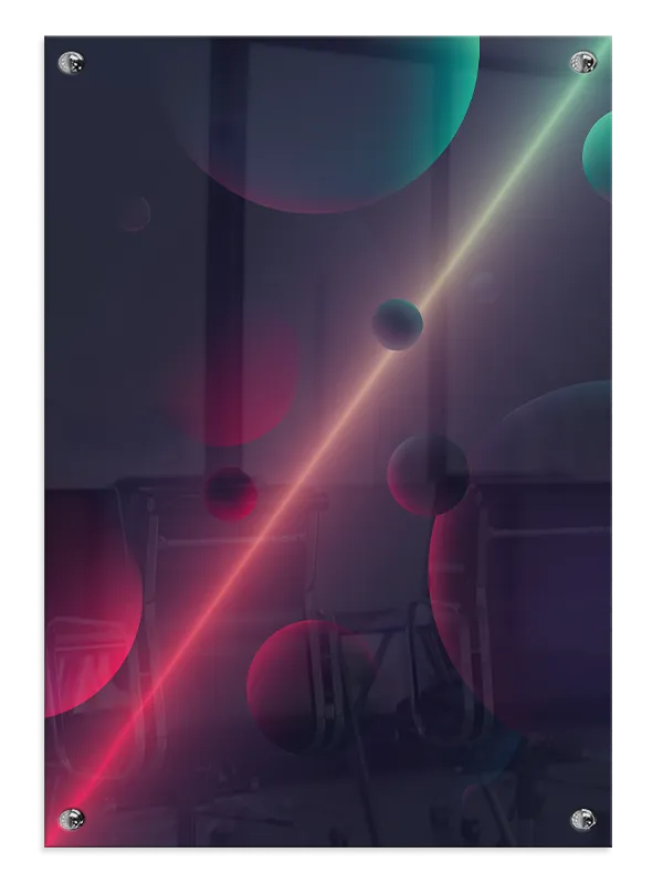 Neon Orbit Glow Plakat