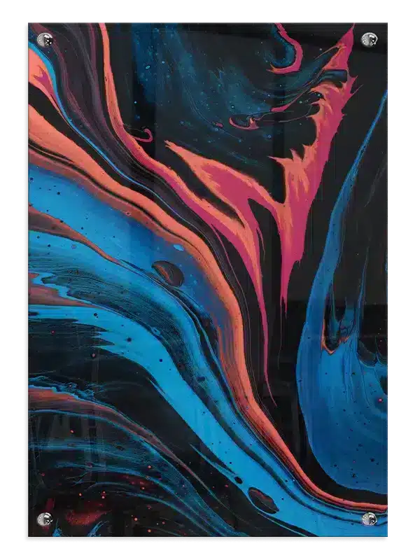 Neon Flow Veins Plakat