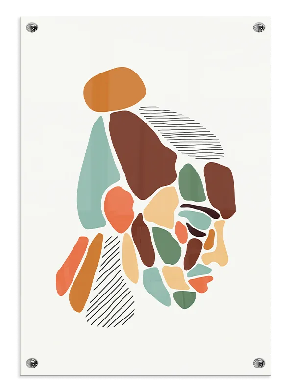Fragmented Profile Plakat