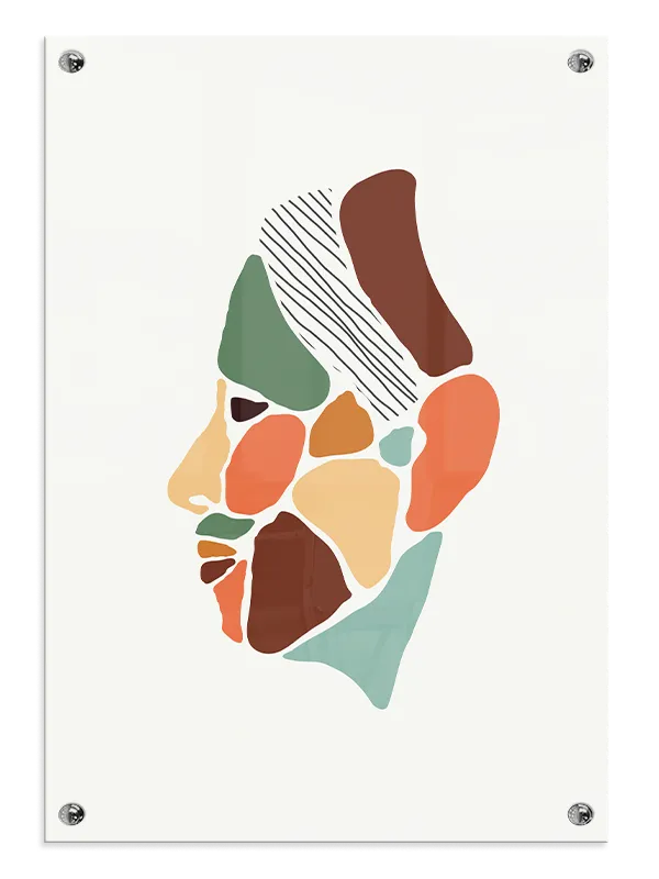 Fragmented Profile Plakat