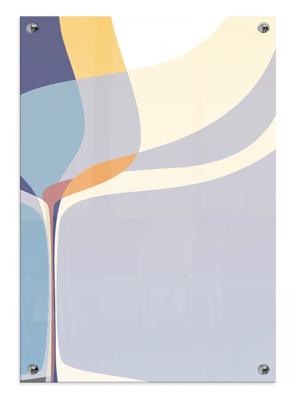 Curved Flow Layers Plakat