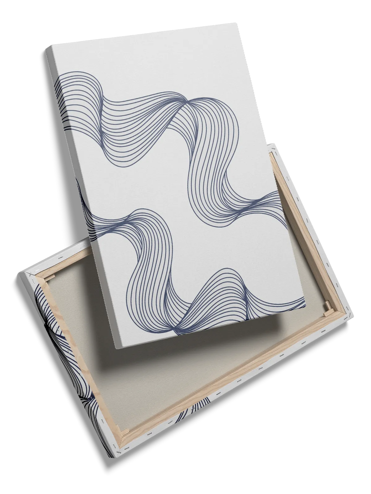 Flowing Contour Waves Plakat