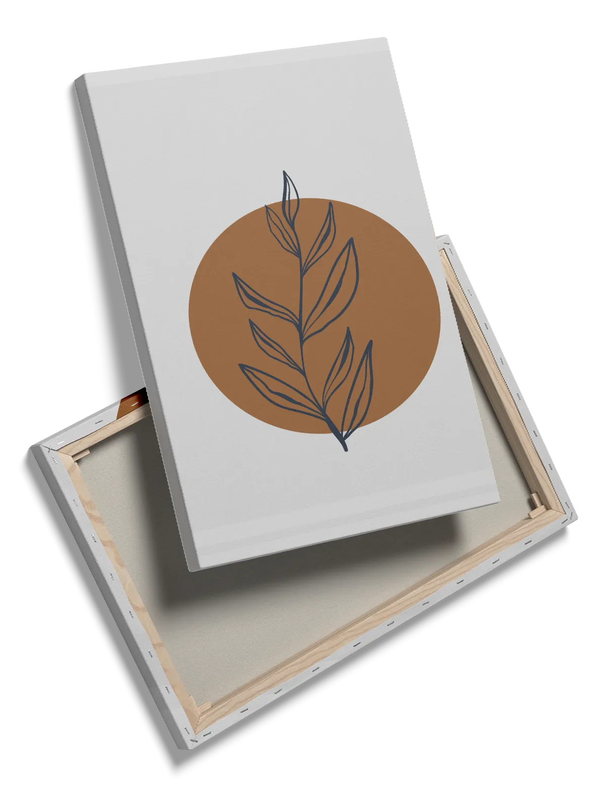 Leaf Silhouette Orbit Plakat