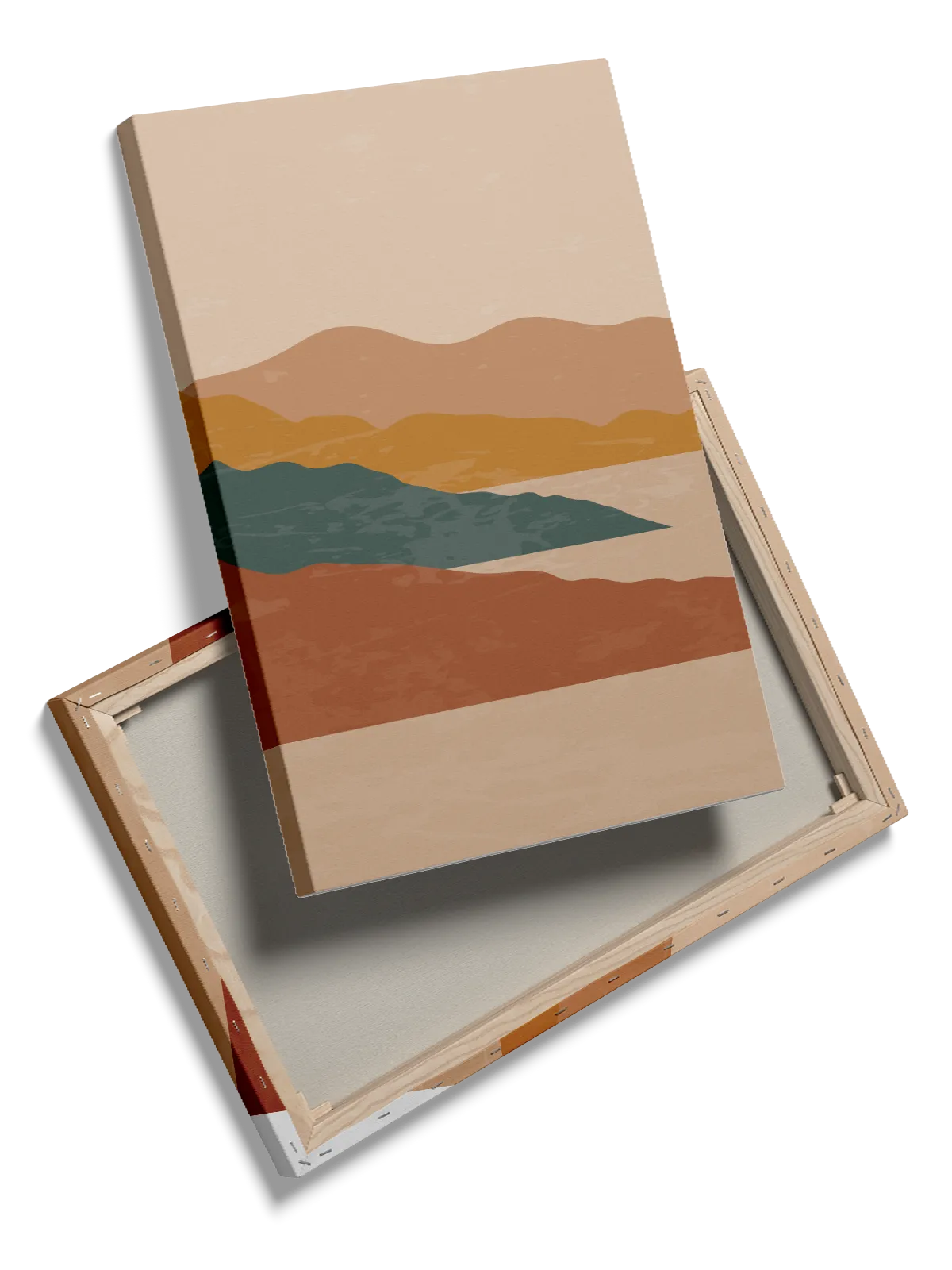 Earthtone Mountain Layers Plakat