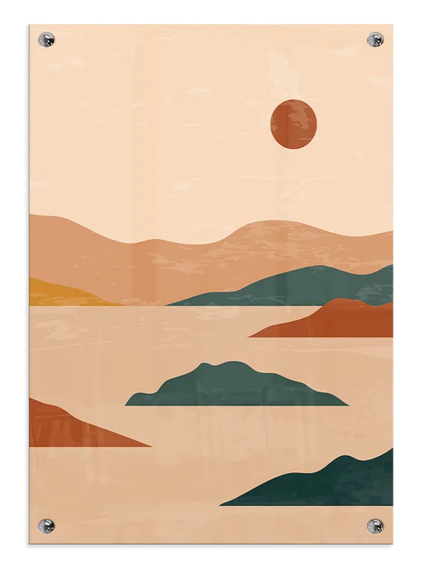 Sunset Desert Horizon Plakat