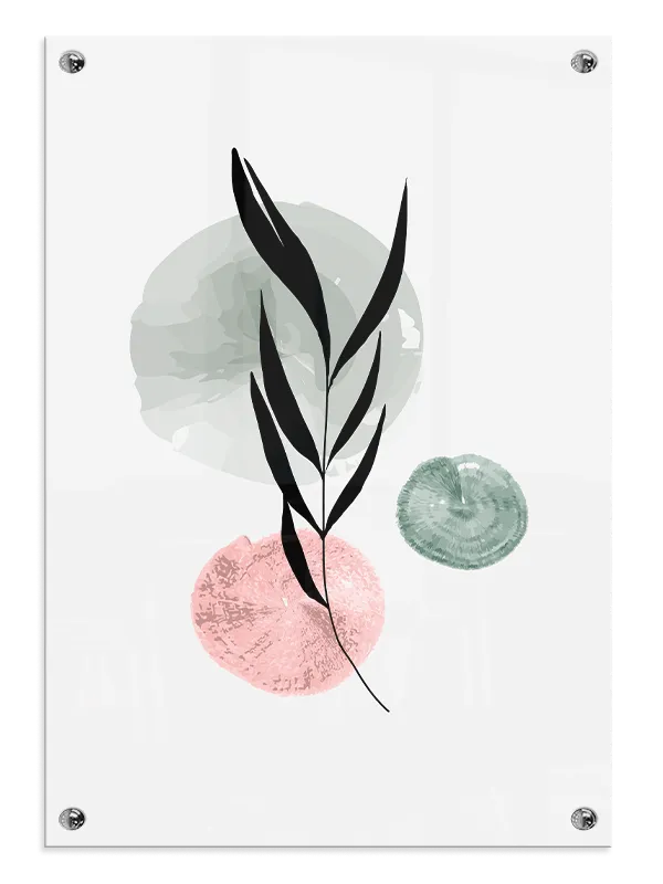 Leaf Silhouette Bloom Plakat