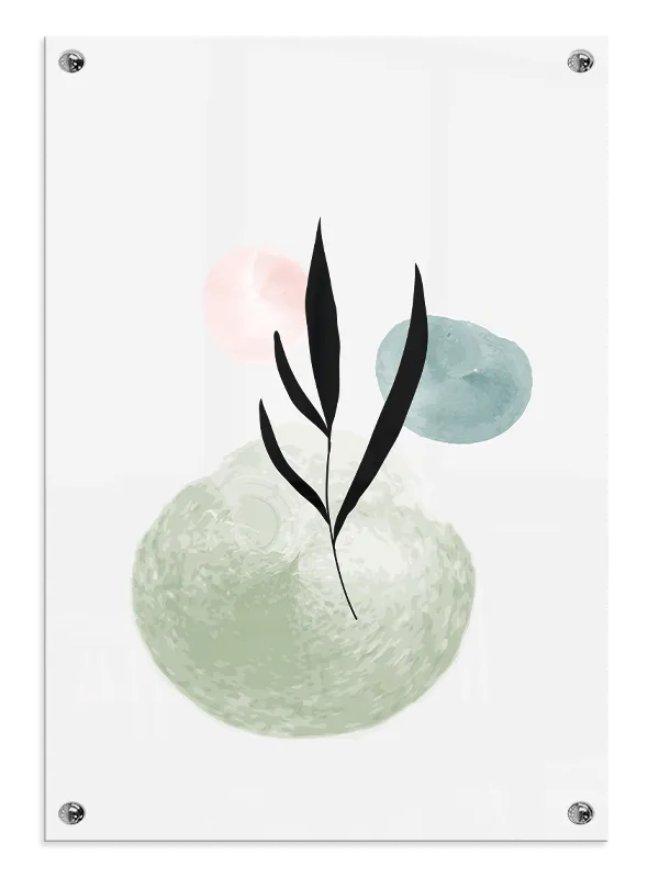 Leaf Silhouette Harmony Plakat
