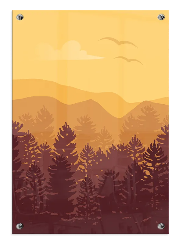 Golden Forest Layers Plakat