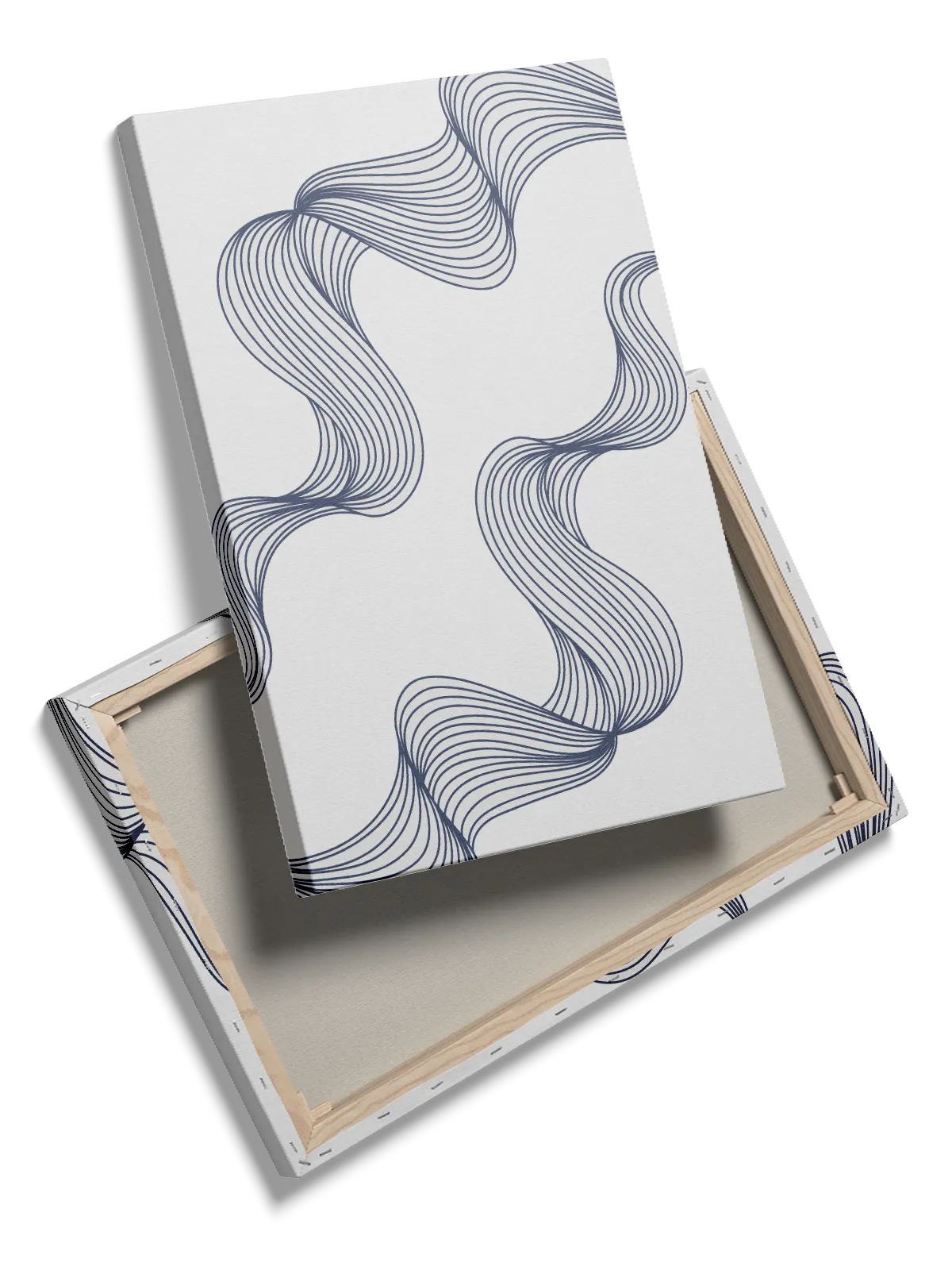 Curved Flow Lines Plakat