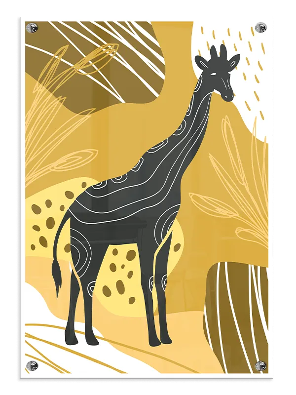 Contours Of A Giraffe Plakat