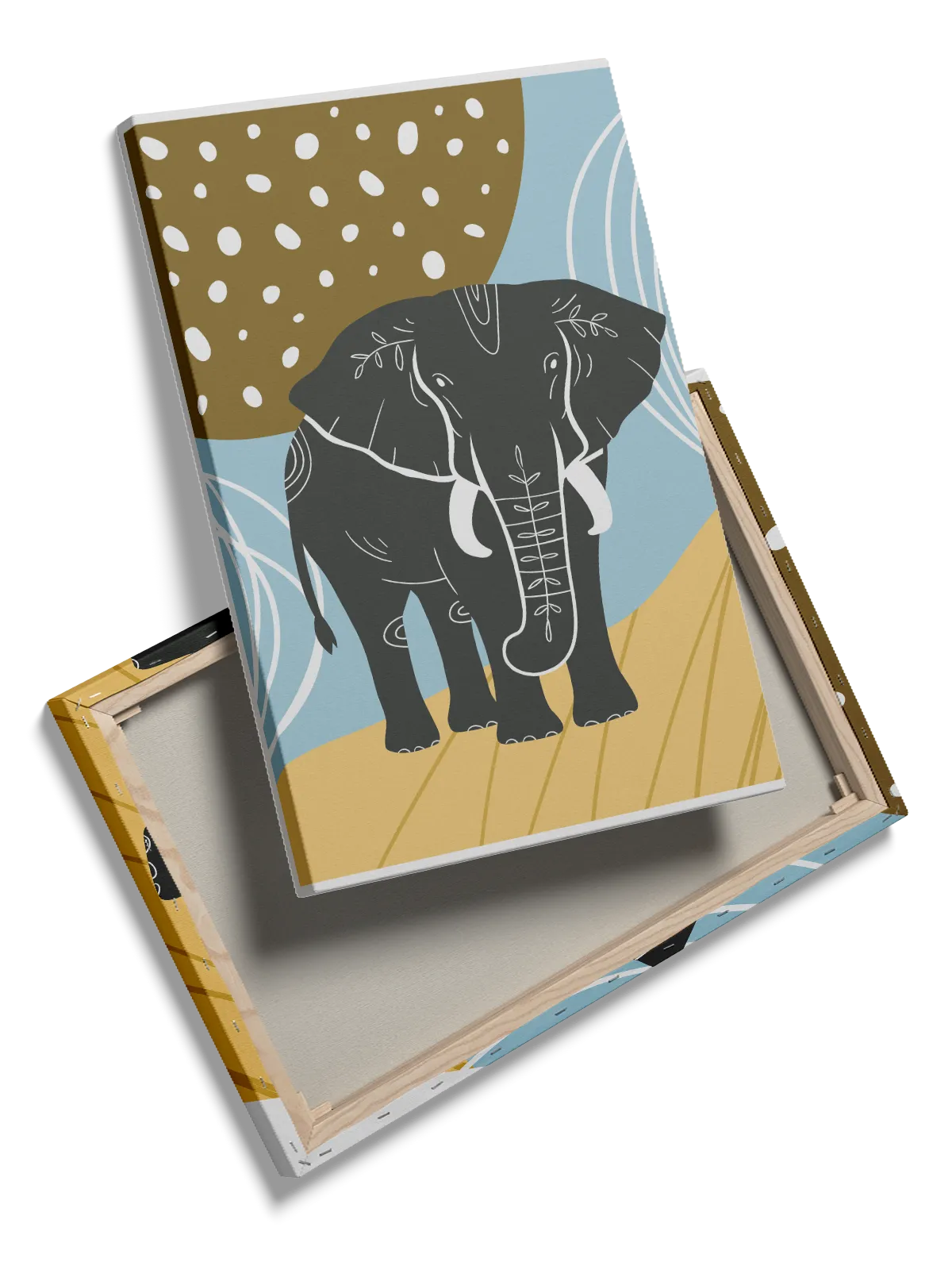 Tribal Elephant Silhouette Plakat