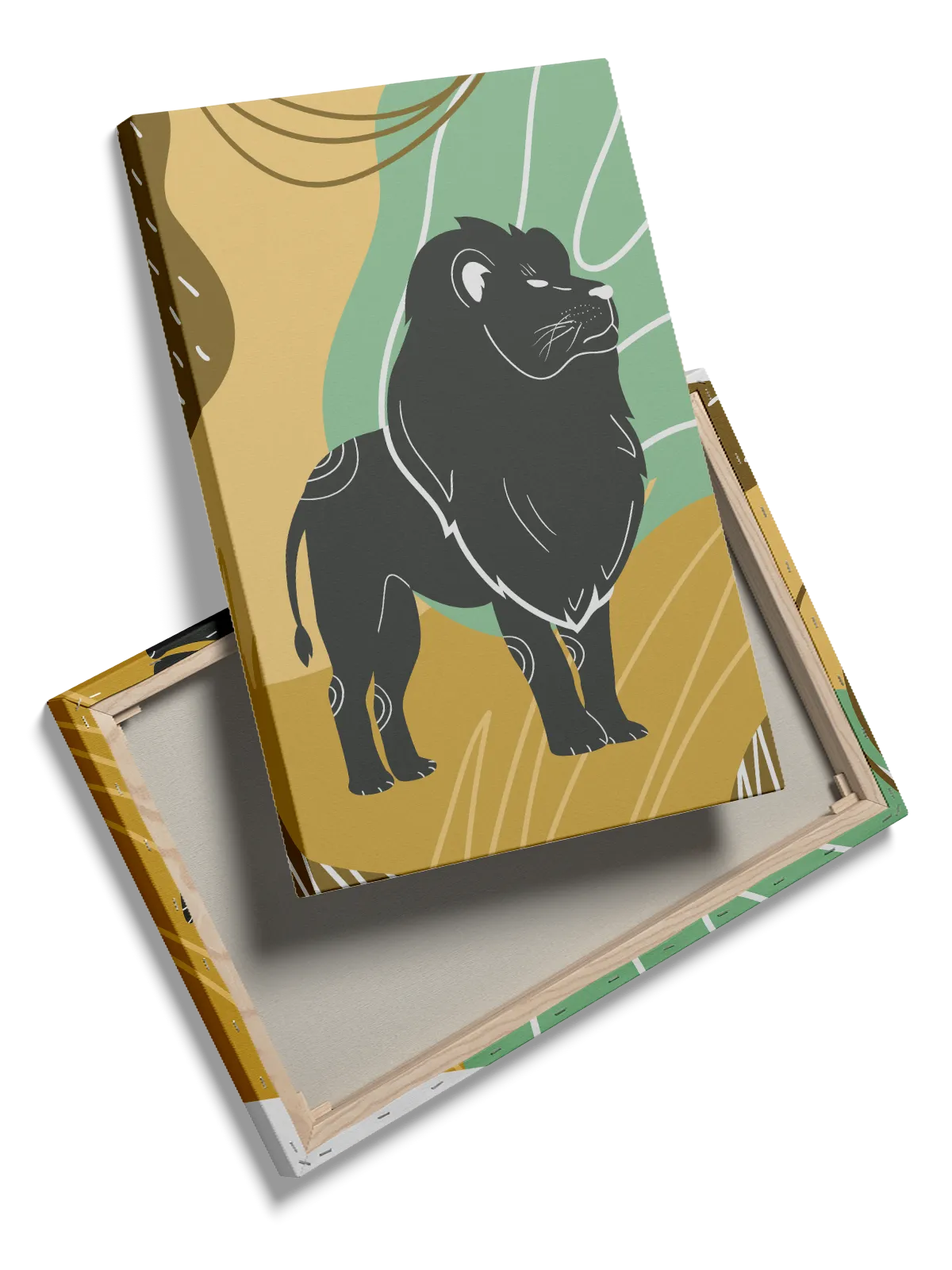Midnight Lion Silhouette Plakat