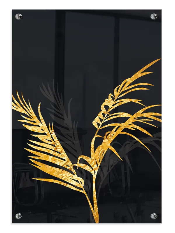 Golden Palm Leaves Plakat