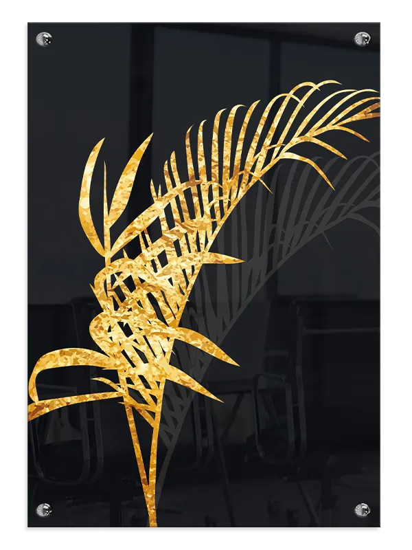 Golden Palm Leaf Plakat