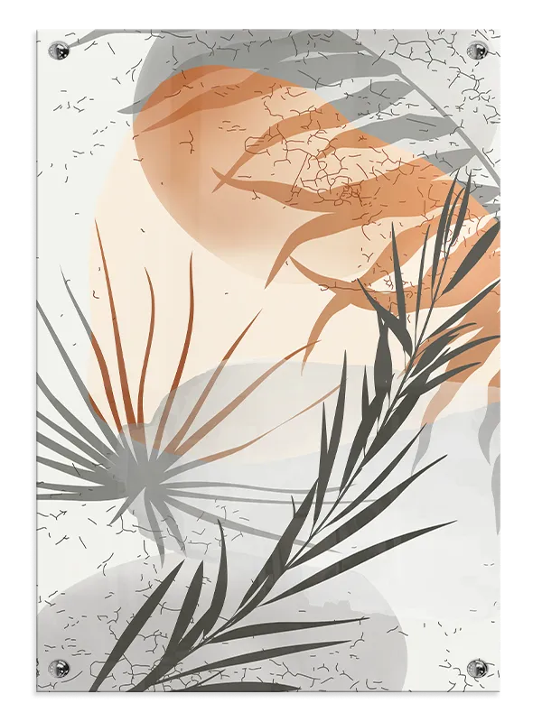 Palm Leaf Silhouettes Plakat