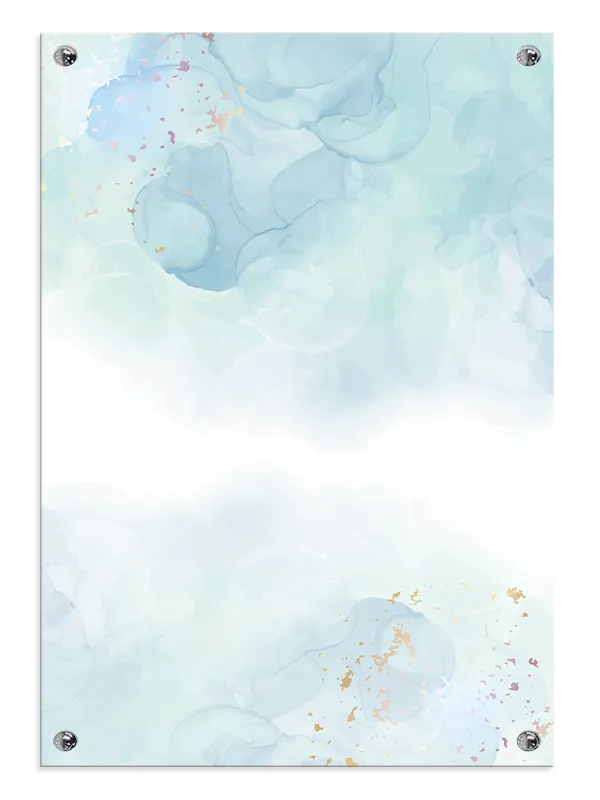 Mint Breeze Abstract Plakat