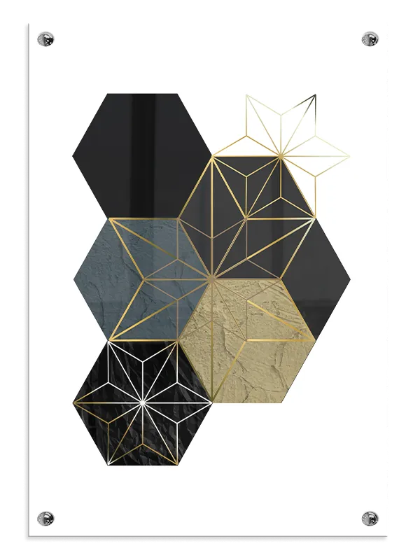 Hexagonal Prism Layers Plakat