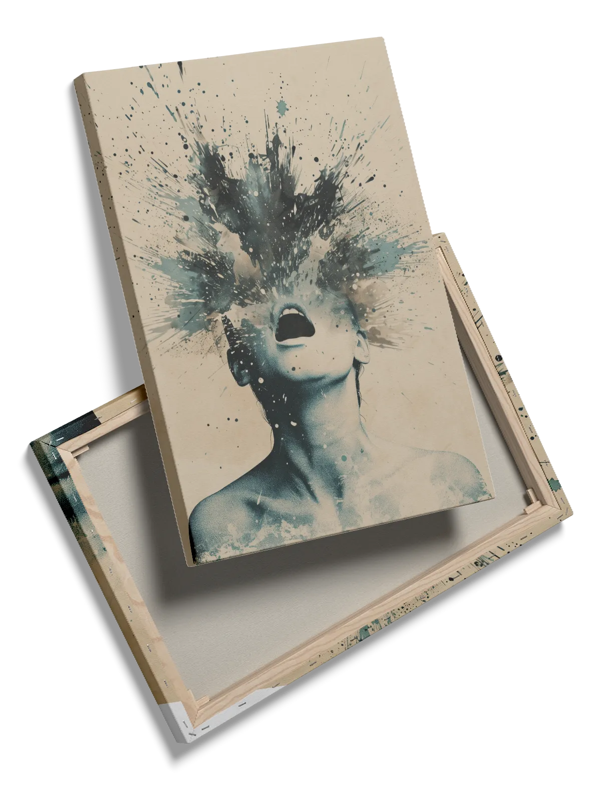 Exploding Mind Silhouette Plakat