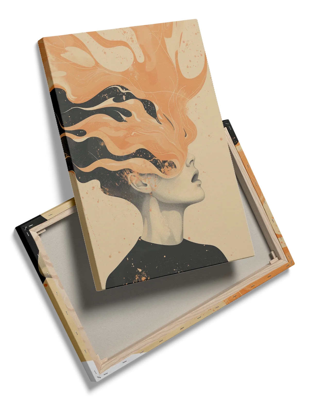 Flame Veil Silhouette Plakat